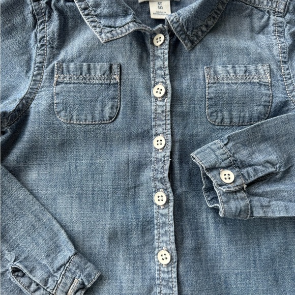 Vintage Toddler Dress, Denim Shirt, Shoes and Checked Shirt - Picture 7 of 11